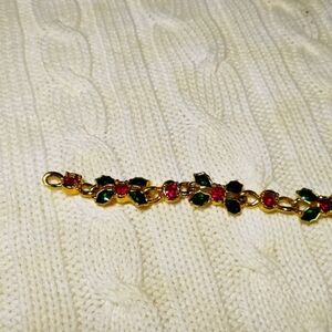 Avon Holiday Sparkle Christmas Link Bracelet